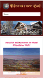Mobile Screenshot of pfrontener-hof.de